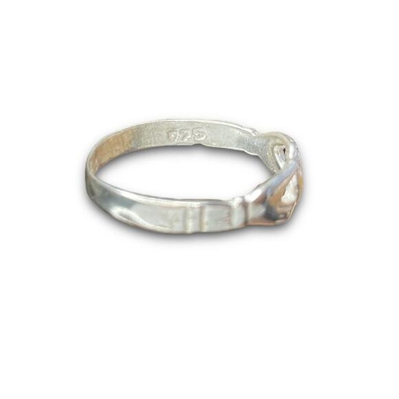 VTG Sterling Silver Ring sz 6 - Picture 4 of 5